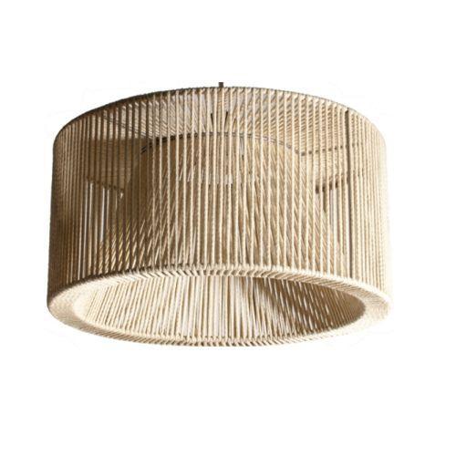 Colgante 1 luz cuerdas 50 x 22 cm Urbano natural